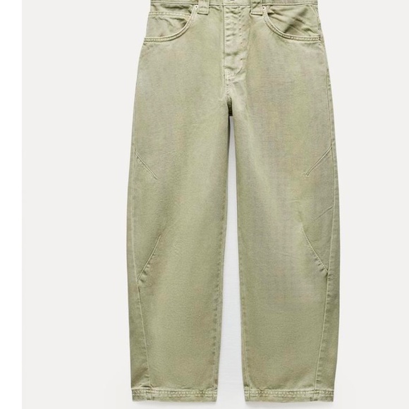 Zara cropped barrel leg jeans - Picture 6 of 7